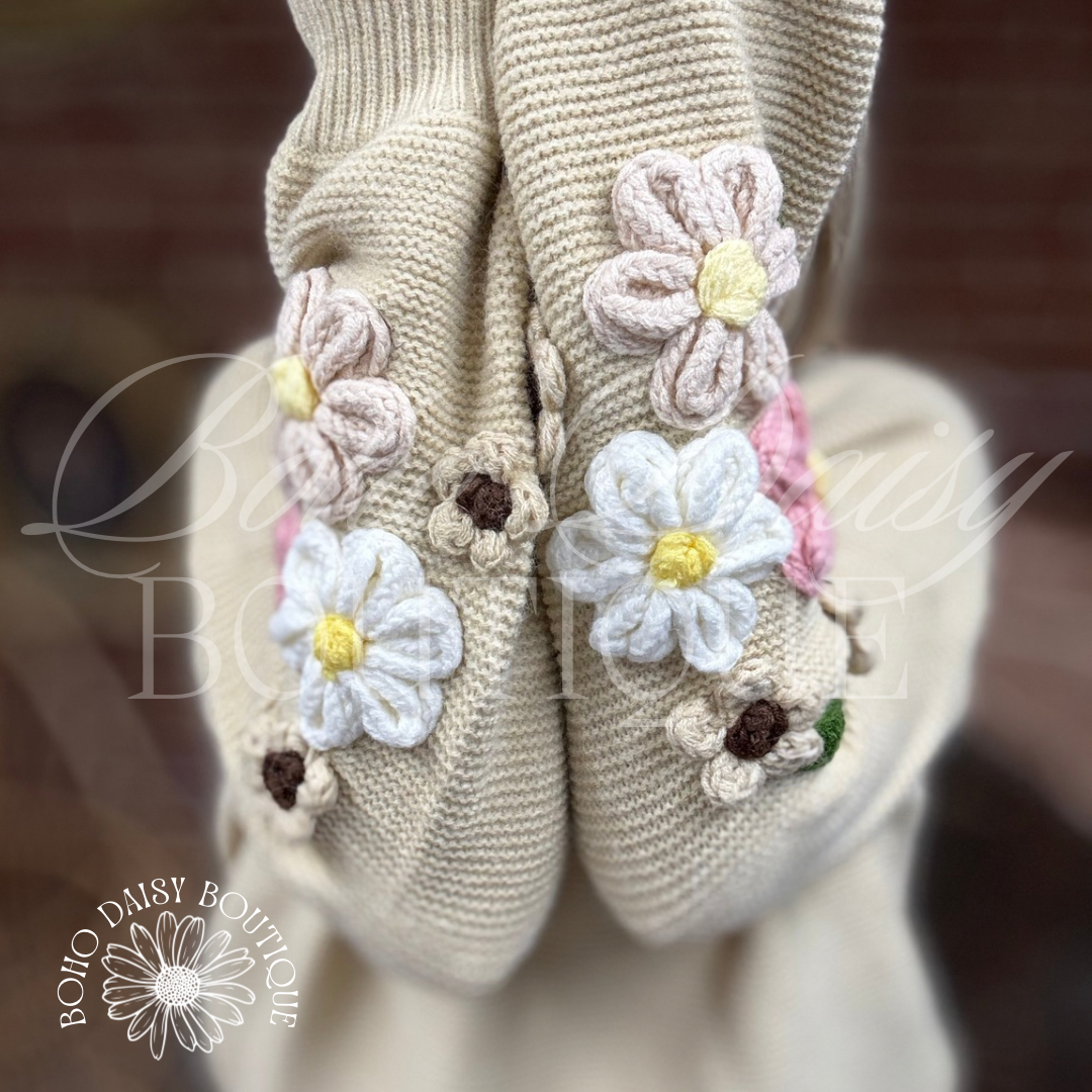 Bouquet of Flowers Knit Sweater