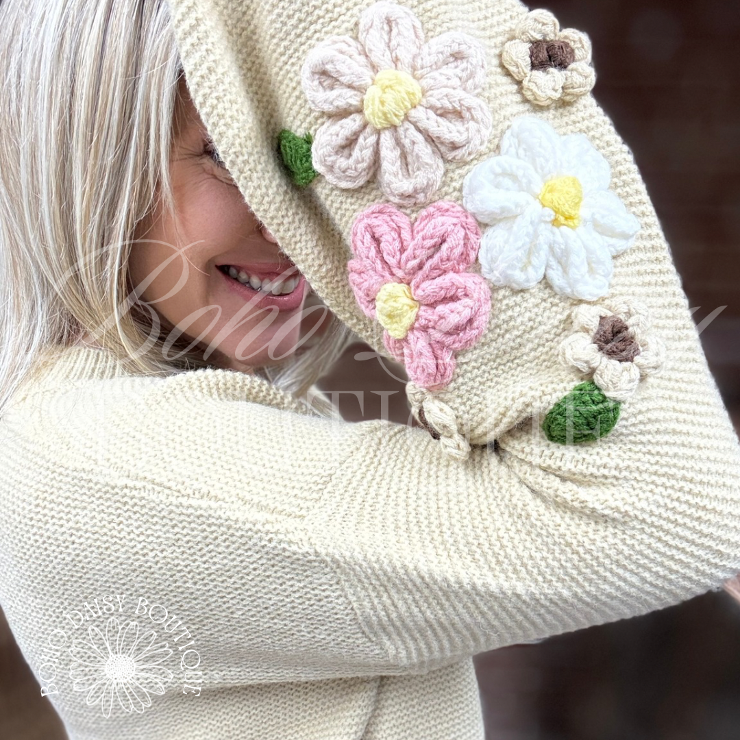 Bouquet of Flowers Knit Sweater