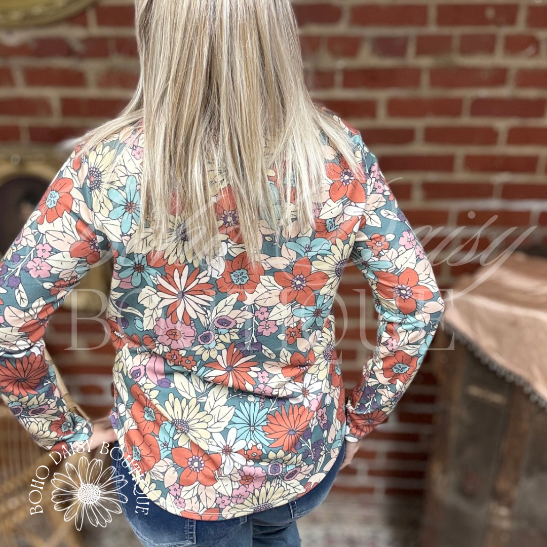 Vintage Floral Long Sleeve
