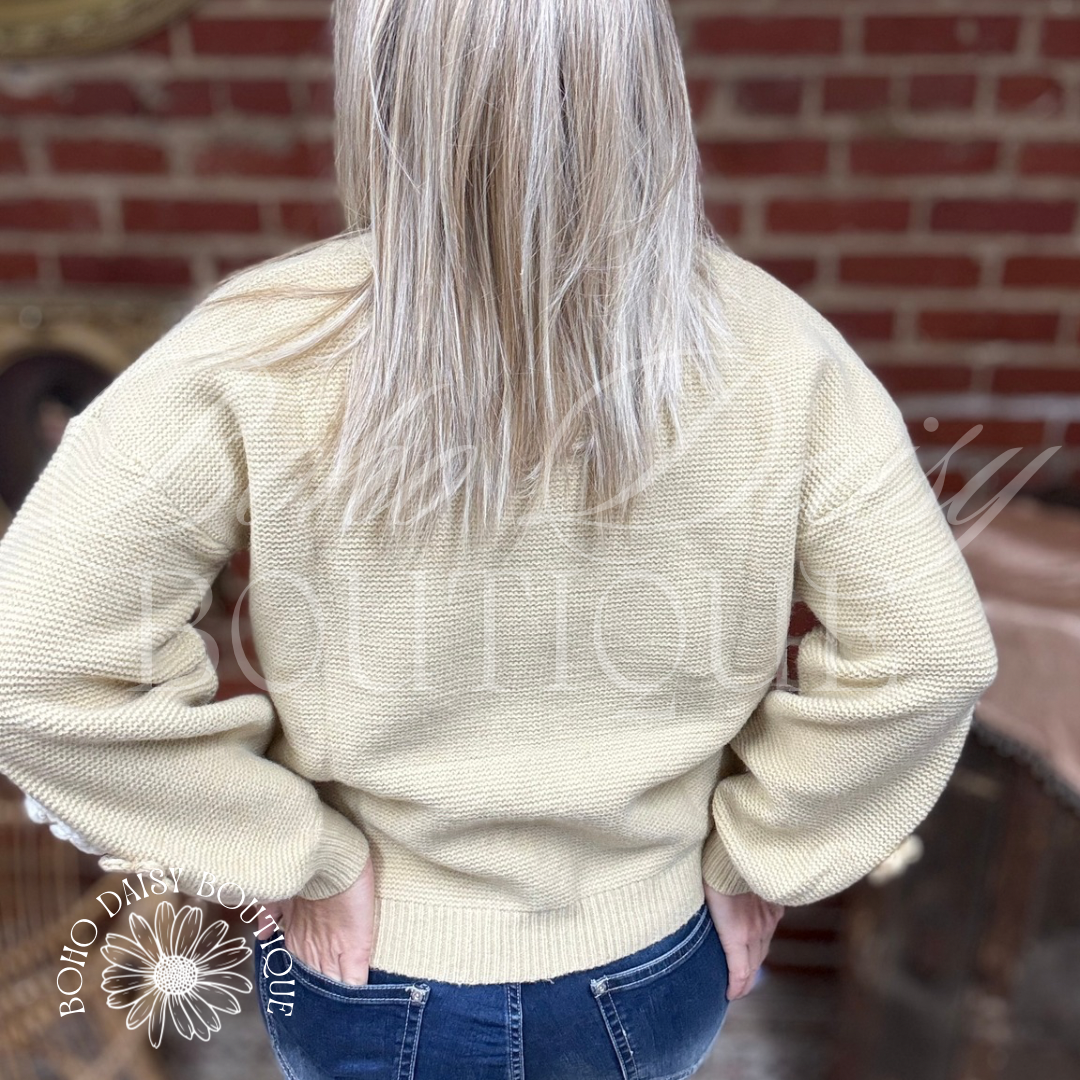 Bouquet of Flowers Knit Sweater