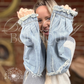 Colorado Mixed Knit Denim Sweater